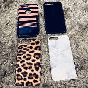 Leopard Speck Marble Stripe Iphone 7 Plus Case